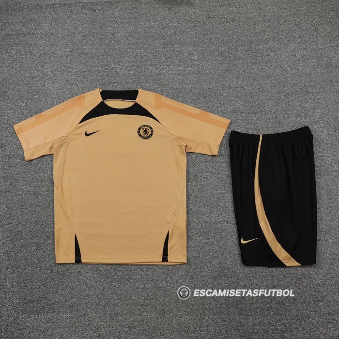 Chandal del Chelsea Manga Corta 22-23 Oro - Pantalon Corto